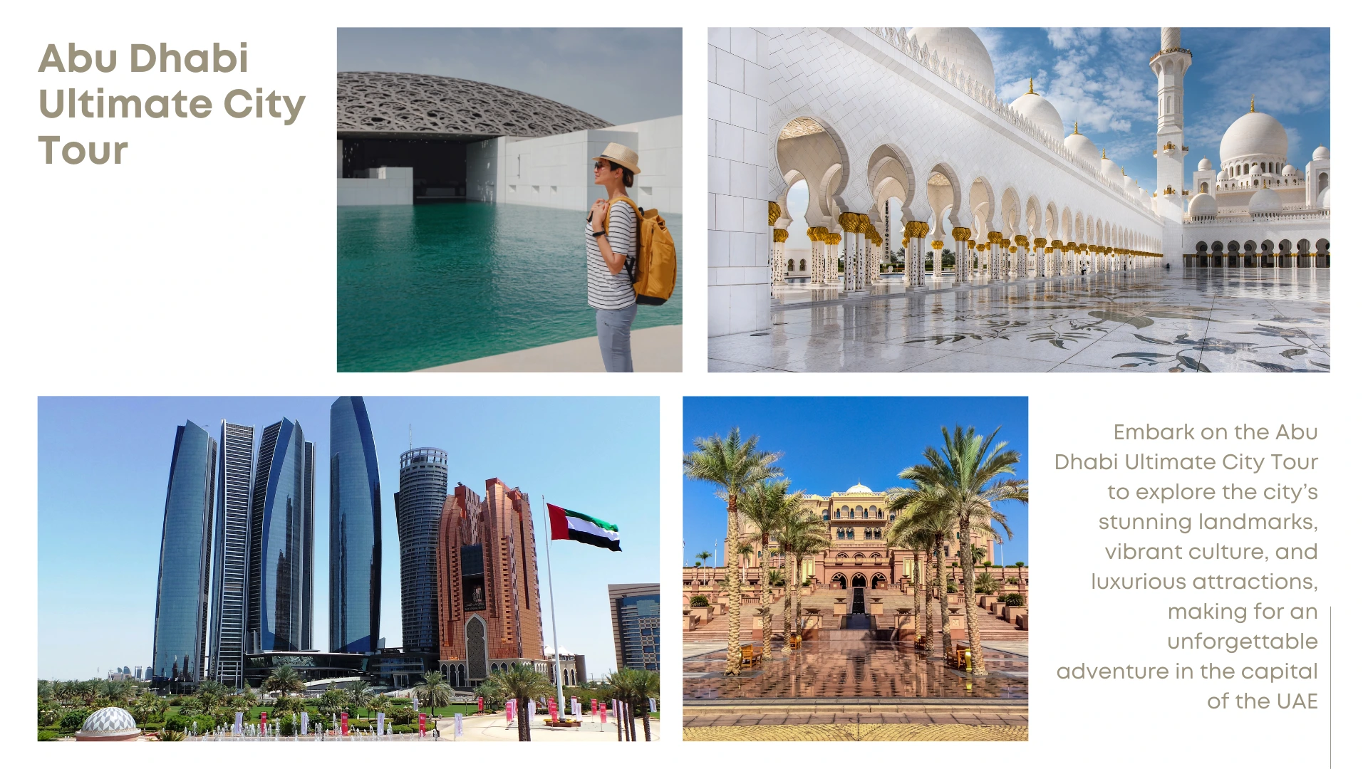 Discover Abu Dhabi with Ziffy Holidays: The Ultimate City Tour